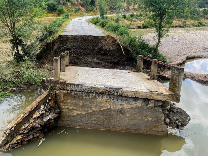 Murça aplica 466 mil euros em duas pontes afetadas pela chuva intensa